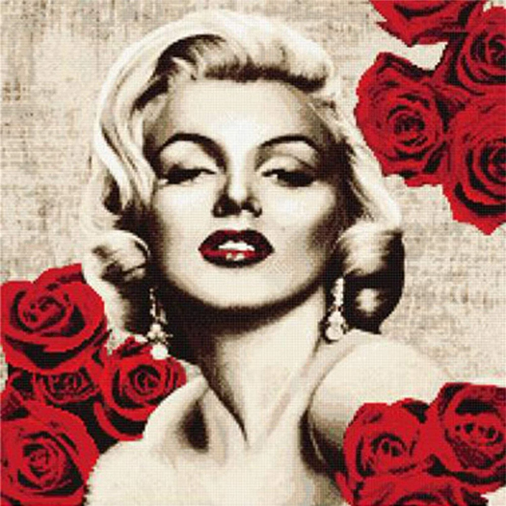 Marilyn Monroe ткань с принтом 11CT Вышивка крестом полный комплект DMC нитки Вязание картина Рукоделие Шитье Magic
Marilyn Monroe ткань с принтом 11CT Вышивка крестом полный комплект DMC нитки Вязание картина Рукоделие Шитье Magic