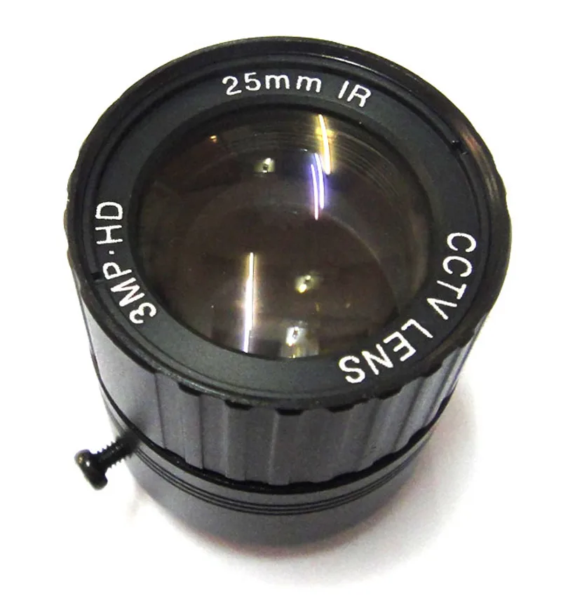 1/3" 3mp 25mm CCTV Lens view 70m 11 degrees F1.2 IR Fixed Iris CS Mount for Security CCD Camera
1/3" 3mp 25mm CCTV Lens view 70m 11 degrees F1.2 IR Fixed Iris CS Mount for Security CCD Camera