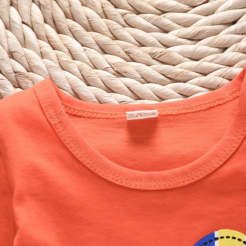 Комплекты одежды для маленьких мальчиков Милая летняя футболка Комплект с