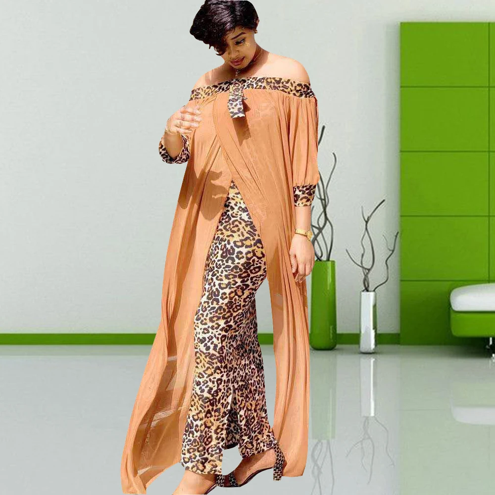 2021 Autumn Latest African Dresses For Women Half Sleeve Off the Shoulder Leopard Print Sexy Elegant Femme Robe Muslim
2021 Autumn Latest African Dresses For Women Half Sleeve Off the Shoulder Leopard Print Sexy Elegant Femme Robe Muslim