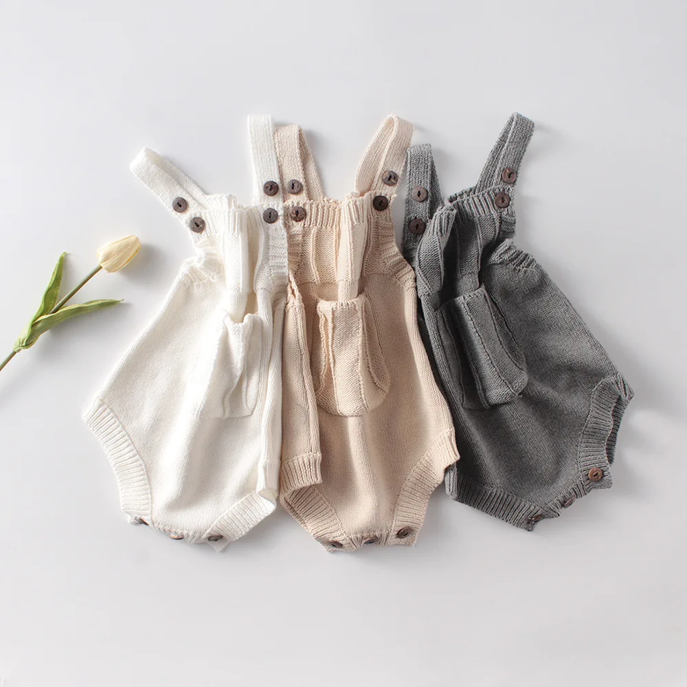 2020 Spring Autumn Infants Baby Girls Boys knitted Woolen Bodysuits with Pocket Sleeveless Soft Clothes
2020 Spring Autumn Infants Baby Girls Boys knitted Woolen Bodysuits with Pocket Sleeveless Soft Clothes