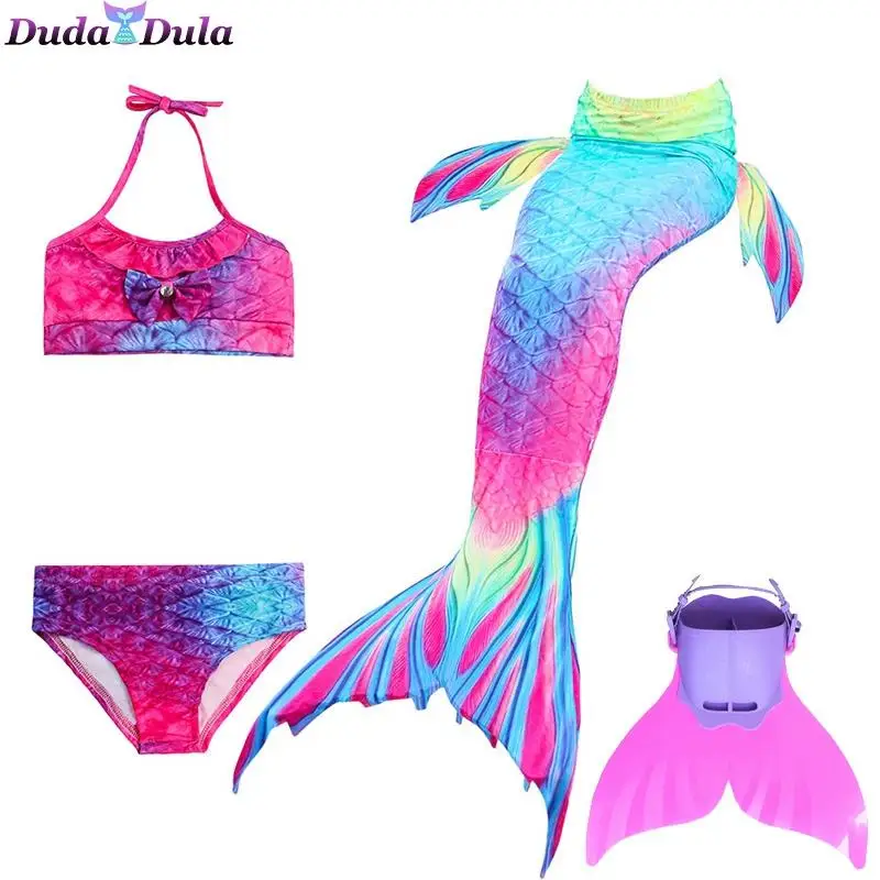 4 piece/Mermaid Bikinis Set Children Tails With Monofin Fin Girls Kids Swimsuit Mermaid Tail for Girl Swimming Cosplay Costume
4 piece/Mermaid Bikinis Set Children Tails With Monofin Fin Girls Kids Swimsuit Mermaid Tail for Girl Swimming Cosplay Costume