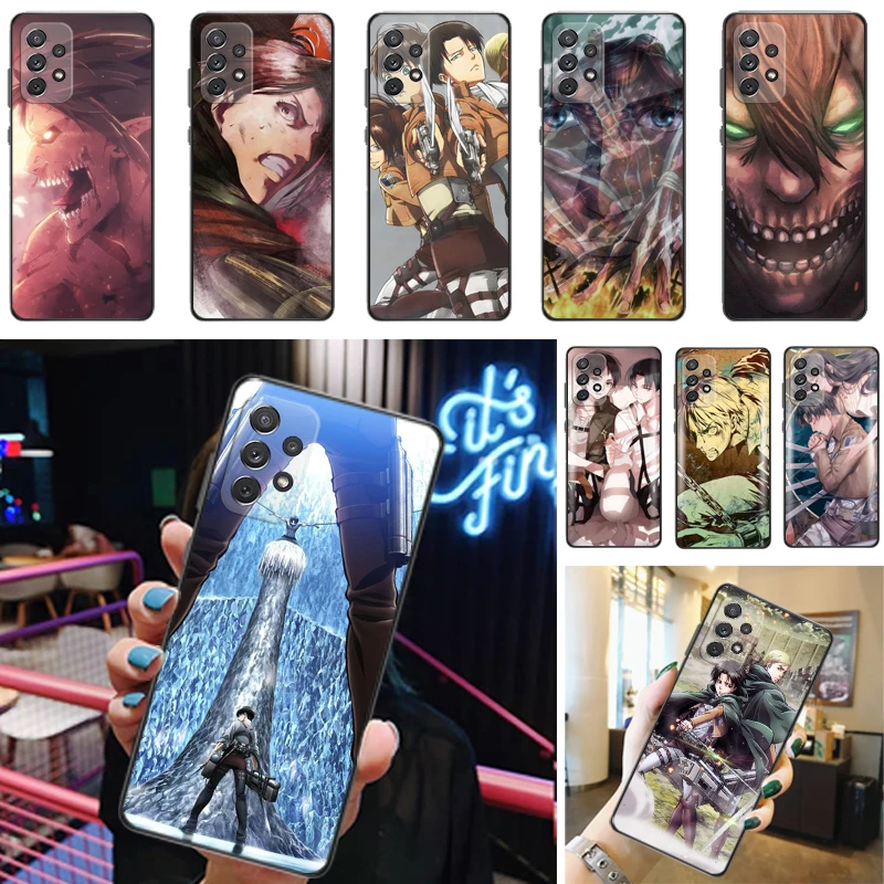 Attack On Titan Armin Arlert Levi Mikasa Ackerman Eren Jager Phone Case For Samsung Galaxy A52 4G 5G A72 Coque Cases Carcasa
Attack On Titan Armin Arlert Levi Mikasa Ackerman Eren Jager Phone Case For Samsung Galaxy A52 4G 5G A72 Coque Cases Carcasa