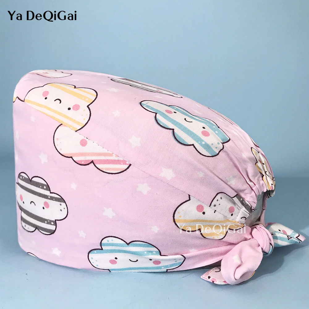 Multicolor Breathable Unisex Surgical cap Fashion Cartoon Printed Pet Grooming Work Cap Adjustable Hygiene Care Cap Custom logo
Multicolor Breathable Unisex Surgical cap Fashion Cartoon Printed Pet Grooming Work Cap Adjustable Hygiene Care Cap Custom logo
