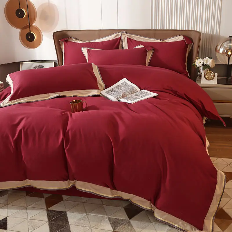 2022 Cotton Duvet Cover Set New Bed Sheet Pillowcases 4 Pcs All Seasons Simple Style Bedding Set Queen King Size
2022 Cotton Duvet Cover Set New Bed Sheet Pillowcases 4 Pcs All Seasons Simple Style Bedding Set Queen King Size