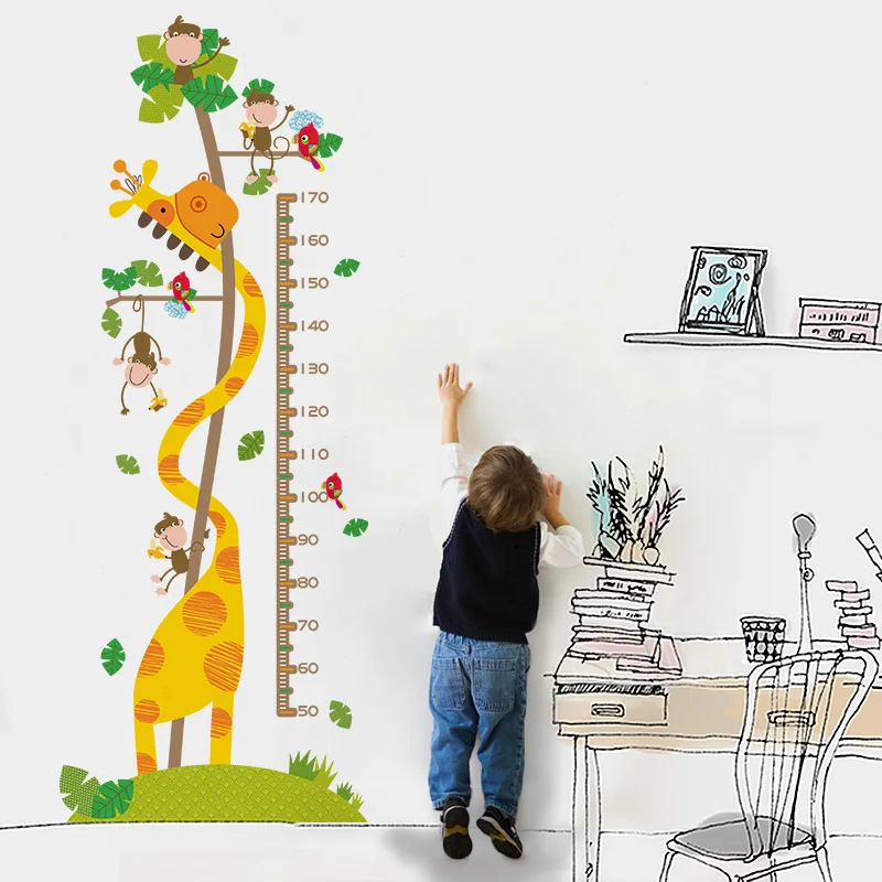 Cartoon Giraffe Eco-friendly Height Measure Wall Stickers Kindergarten Kids room Girls Bedroom Removable Art Decals Mural Decor
Cartoon Giraffe Eco-friendly Height Measure Wall Stickers Kindergarten Kids room Girls Bedroom Removable Art Decals Mural Decor