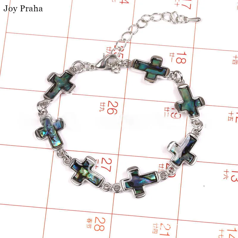 Vintage natural shell cross of love bracelet 
Vintage natural shell cross of love bracelet