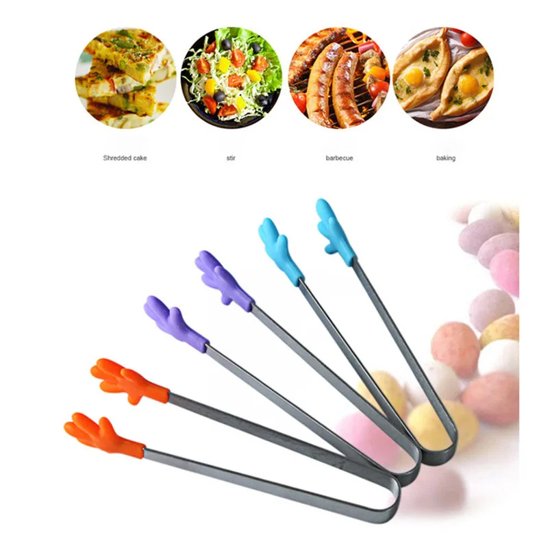 Kitchen Tool Pliers Trumpet Creative Non-slip Silicone Clamp Hand Palm Stainless Steel Silicone Food Ice Sugar Ice Cube Clamp
Kitchen Tool Pliers Trumpet Creative Non-slip Silicone Clamp Hand Palm Stainless Steel Silicone Food Ice Sugar Ice Cube Clamp