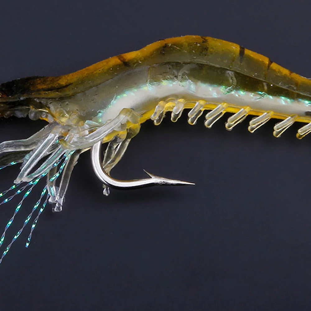 VOLIN 2021 5pcs 65mm 5.5g Luminous Shrimp Silicon Fishing Lure Soft Artificial Bait With Hook and Swivels Rigs Fishing Tackle
VOLIN 2021 5pcs 65mm 5.5g Luminous Shrimp Silicon Fishing Lure Soft Artificial Bait With Hook and Swivels Rigs Fishing Tackle