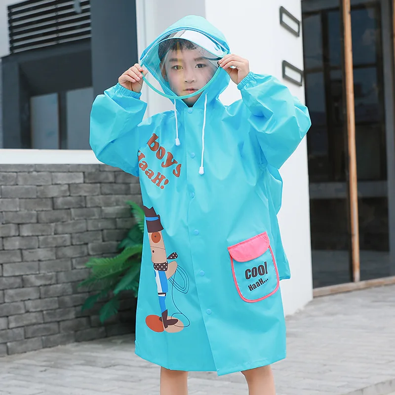 New 2021 Double Brim Thickened Children's Raincoat Cartoon Boy Girl Poncho Polyester Fabric Outdoor Walking Rain Gear Students
New 2021 Double Brim Thickened Children's Raincoat Cartoon Boy Girl Poncho Polyester Fabric Outdoor Walking Rain Gear Students