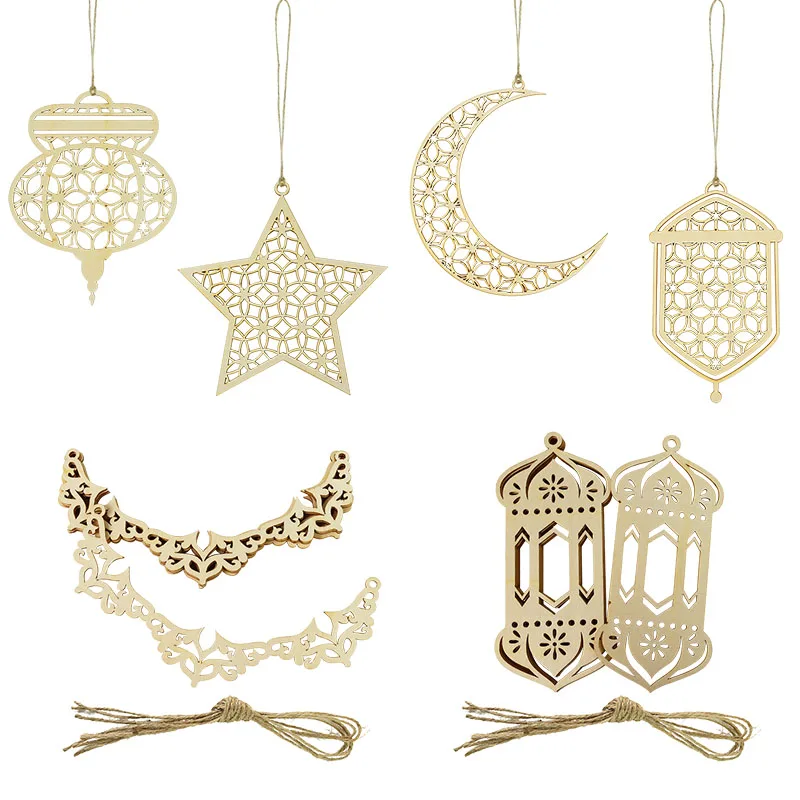 3pcs Eid Mubarak Wood Ornament Star Moon DIY Wooden Craft Hanging Kareem Ramadan Festival Party Decoration Eid AL Adha
3pcs Eid Mubarak Wood Ornament Star Moon DIY Wooden Craft Hanging Kareem Ramadan Festival Party Decoration Eid AL Adha