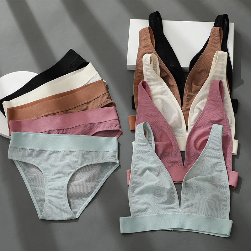 S-XXL Plus Size Bra Set Bralette + Briefs Sexy Transparent Lingerie Perspective Female Underwear Crop Top Suit Women's Bras Sets
S-XXL Plus Size Bra Set Bralette + Briefs Sexy Transparent Lingerie Perspective Female Underwear Crop Top Suit Women's Bras Sets