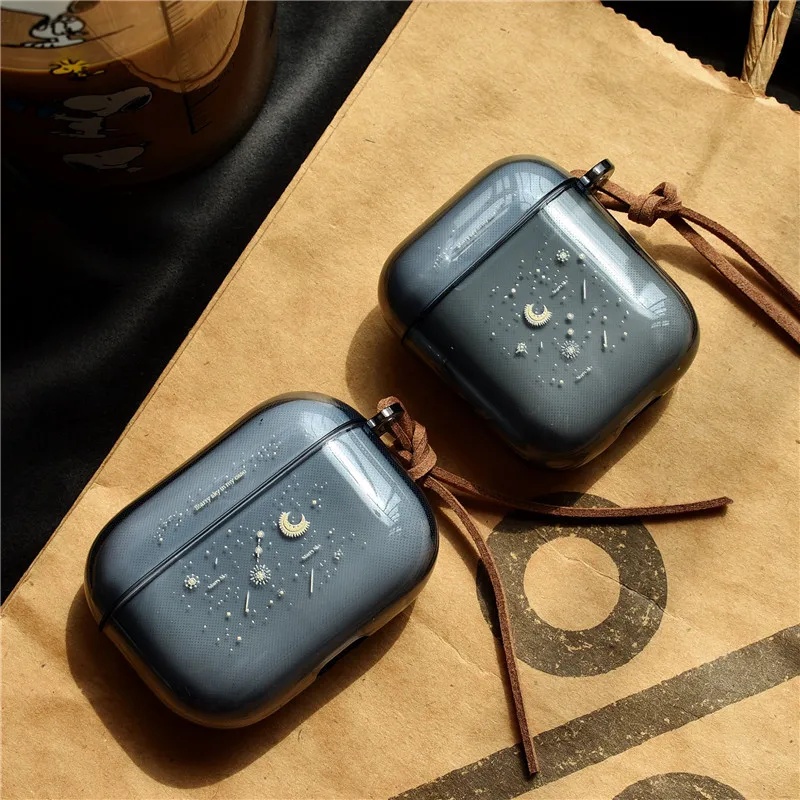 Luxury Starry Meteor Headset Cover For Apple Airpods Pro Case Bluetooth Protector Case For Airpod 1 2 Box Transparent Pendant
Luxury Starry Meteor Headset Cover For Apple Airpods Pro Case Bluetooth Protector Case For Airpod 1 2 Box Transparent Pendant