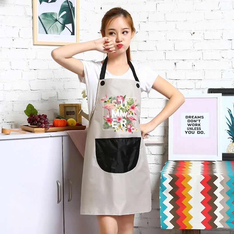 Creative apron female cute waterproof and oil-proof kitchen cooking Korean fashion work clothes male custom
Creative apron female cute waterproof and oil-proof kitchen cooking Korean fashion work clothes male custom