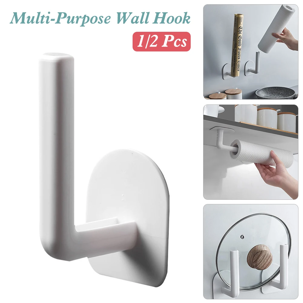 Kitchen Hook Self Adhesive Home Wall Door Hook Multi-Purpose Storage Hooks Paper Pot Lid Holder for Kitchen Bathroom
Kitchen Hook Self Adhesive Home Wall Door Hook Multi-Purpose Storage Hooks Paper Pot Lid Holder for Kitchen Bathroom