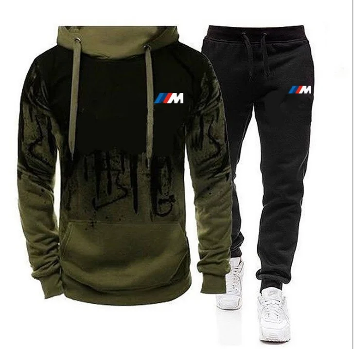 Tracksuit Men Sets Winter Hoodies Pants 2 Piece Set 2021 Running Hoody Mens Brand Sweatshirt Sport Joggers Sweatpants Suit Male 
Tracksuit Men Sets Winter Hoodies Pants 2 Piece Set 2021 Running Hoody Mens Brand Sweatshirt Sport Joggers Sweatpants Suit Male