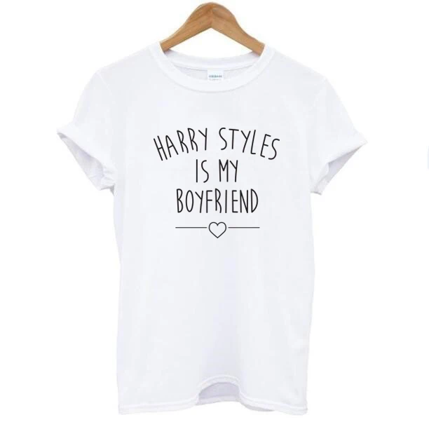 HARRY STYLES IS MY BOYFRIED/белая хлопковая Футболка с буквенным принтом, новинка 2016, Женская Повседневная футболка с коротким рукавом и круглым вырезо...
HARRY STYLES IS MY BOYFRIED/белая хлопковая Футболка с буквенным принтом, новинка 2016, Женская Повседневная футболка с коротким рукавом и круглым вырезо...