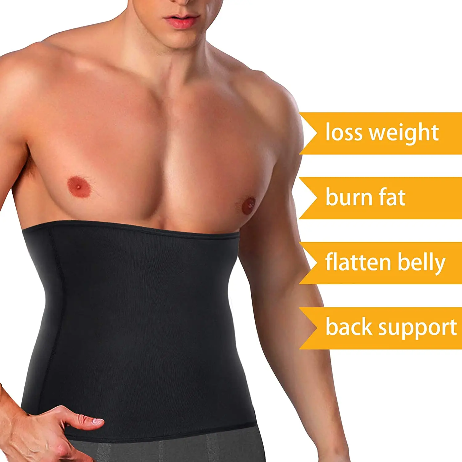 Waist Trainer for Men Sauna Slimming Belt Waist Trimmer Sweat Workout Body Shaper for Training Fitness Faja Shapewear
Waist Trainer for Men Sauna Slimming Belt Waist Trimmer Sweat Workout Body Shaper for Training Fitness Faja Shapewear