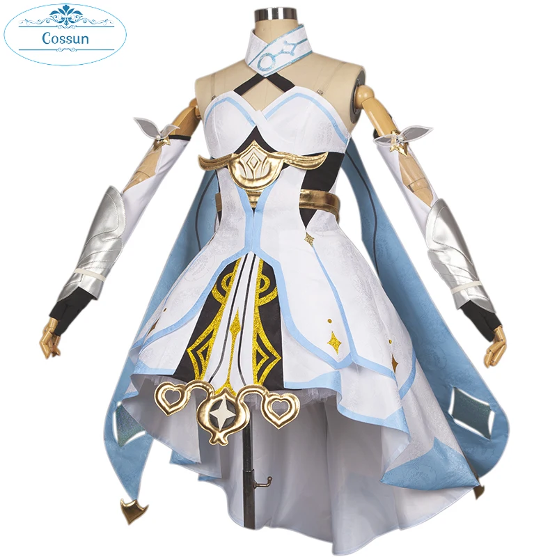 Anime Genshin Impact Traveler Lumine Game Suit White Lovely Dress Uniform Cosplay Costume Halloween Party Outfit For Women New 2
Anime Genshin Impact Traveler Lumine Game Suit White Lovely Dress Uniform Cosplay Costume Halloween Party Outfit For Women New 2