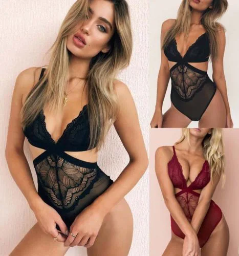 New Fashion Elegant Women Lace Bodysuit Sexy Lingerie Sleeveless V Neck Stretch Leotard Jumpsuit Top Vest Babydolls
New Fashion Elegant Women Lace Bodysuit Sexy Lingerie Sleeveless V Neck Stretch Leotard Jumpsuit Top Vest Babydolls