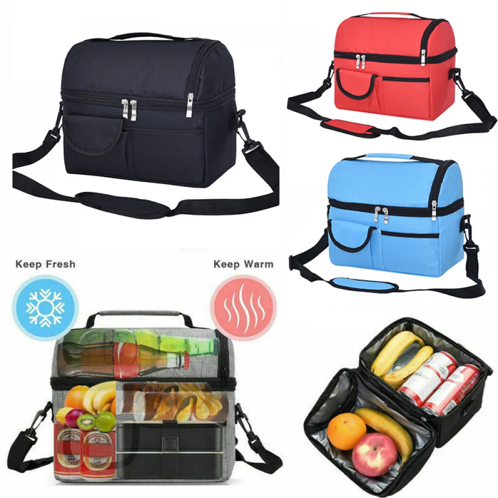 2021 Large Capacity 8L Insulated Lunch Box Men Women Travel Portable Camping Picnic Bag Double-deck Cold Food Cooler Thermal Bag
2021 Large Capacity 8L Insulated Lunch Box Men Women Travel Portable Camping Picnic Bag Double-deck Cold Food Cooler Thermal Bag