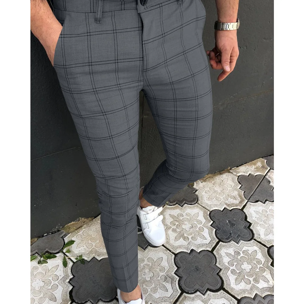 Men's Casual Pants Plaid Social Slim Fit Black Trousers Zipper Mid Waist Skinny Business Office Work Party 2021 Spring Stretchy
Men's Casual Pants Plaid Social Slim Fit Black Trousers Zipper Mid Waist Skinny Business Office Work Party 2021 Spring Stretchy