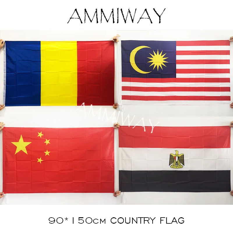 AMMIWAY 90*150 см 3x5 футов Румыния Малайзия Китай Сирия хорошее качество подвесные