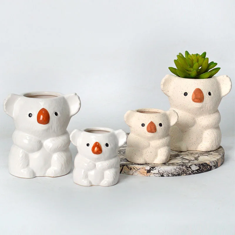 French Animal Figurines Succulent Flowerpots Miniature Potted Koala Flower Pot Desktop Planter Gifts Home Gardening Decoration
French Animal Figurines Succulent Flowerpots Miniature Potted Koala Flower Pot Desktop Planter Gifts Home Gardening Decoration