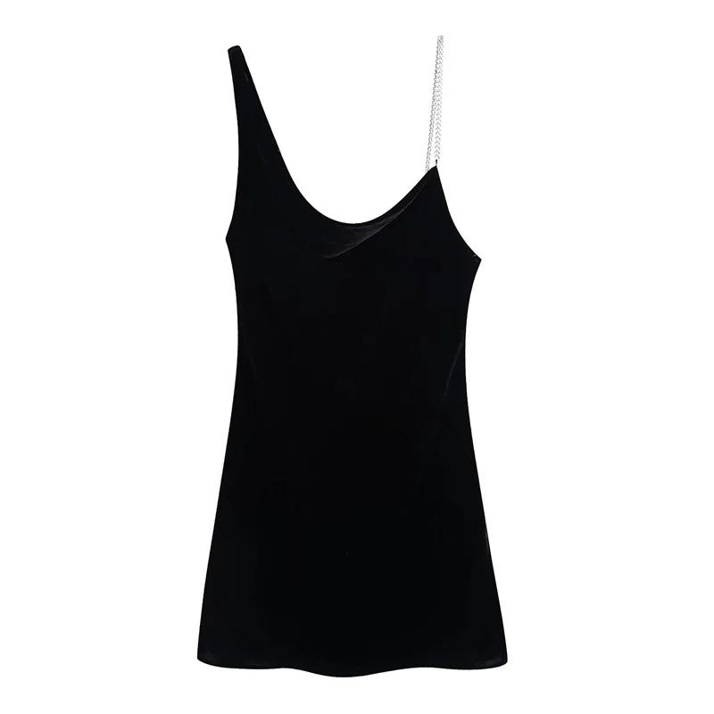Woman Elegant Black Spaghetti Strap Mini Dress 2021 Autumn Female V Neck Zipper Dresses Ladies Casual Solid Color Dresses
Woman Elegant Black Spaghetti Strap Mini Dress 2021 Autumn Female V Neck Zipper Dresses Ladies Casual Solid Color Dresses