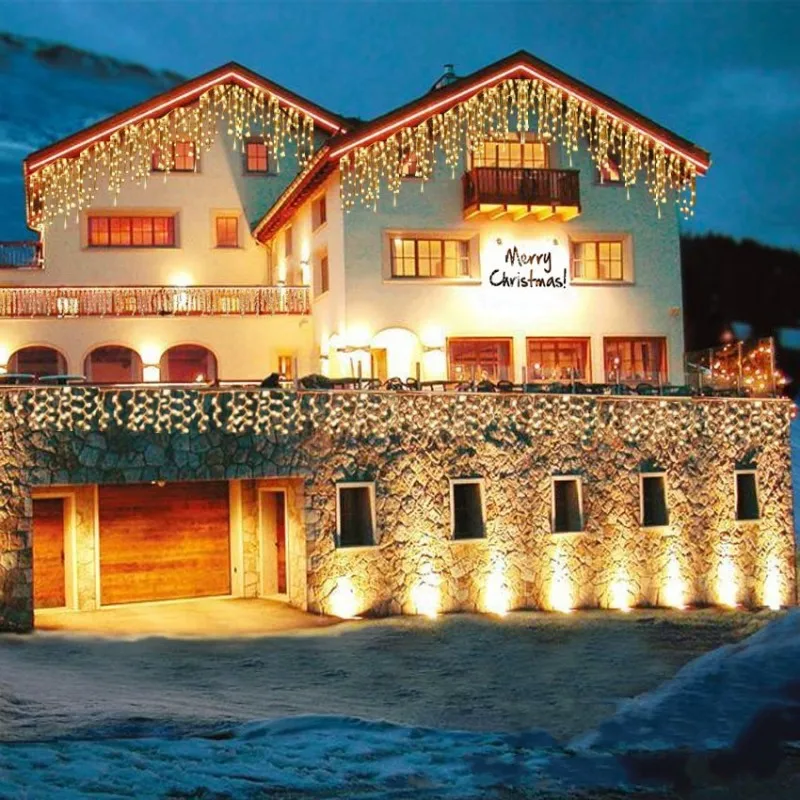 50pcs/ 5M Waterproof Outdoor Christmas Light Droop 0.4-0.6m Led Curtain Icicle String Lights Garden Mall Eaves Decorative Lights
50pcs/ 5M Waterproof Outdoor Christmas Light Droop 0.4-0.6m Led Curtain Icicle String Lights Garden Mall Eaves Decorative Lights