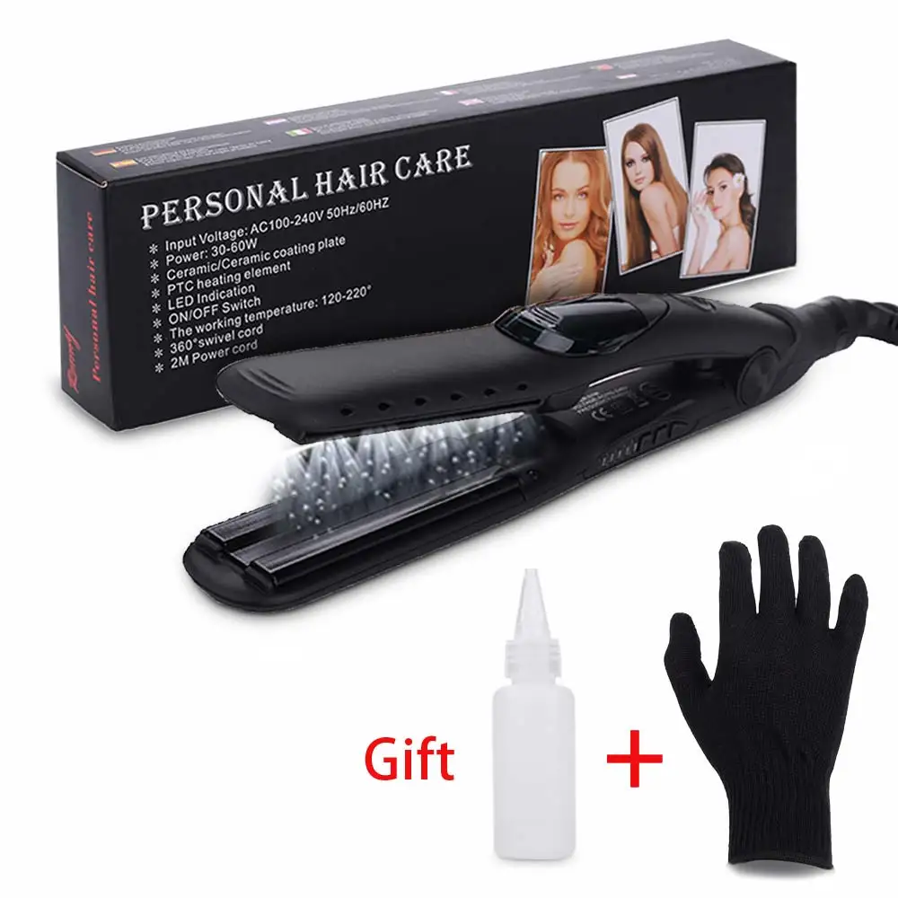 Professional Steam Hair Straightener Ceramic Vapor Hair Flat Iron Hair Straightening Iron Curler Salon Steamer Hair Styling Tool
Professional Steam Hair Straightener Ceramic Vapor Hair Flat Iron Hair Straightening Iron Curler Salon Steamer Hair Styling Tool