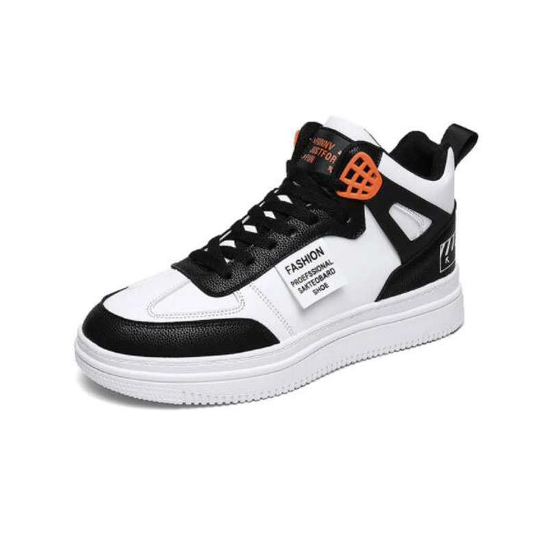 Мужские кожаные кроссовки на толстой подошве, уличные Нескользящие кроссовки для скейтборда, Повседневная модная обувь с высоким берцем, н... 
Мужские кожаные кроссовки на толстой подошве, уличные Нескользящие кроссовки для скейтборда, Повседневная модная обувь с высоким берцем, н...