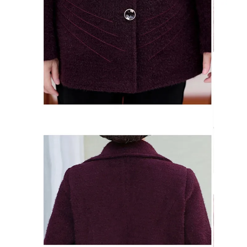 Middle-aged Women's Autumn Winter Woolen Jacket 2020 New Fashion Single-breasted Mother Slim Short Coat Large size Casual Tops
Middle-aged Women's Autumn Winter Woolen Jacket 2020 New Fashion Single-breasted Mother Slim Short Coat Large size Casual Tops