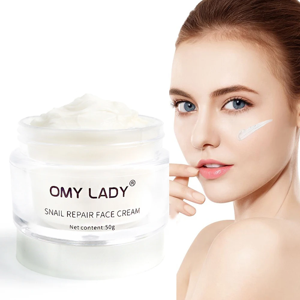 Repairing Face Cream Snail Essence Skin Care Cream Dark Spots Acne Remove Anti-aging Moisturizer Nourishing Whitening Cream 50g
Repairing Face Cream Snail Essence Skin Care Cream Dark Spots Acne Remove Anti-aging Moisturizer Nourishing Whitening Cream 50g