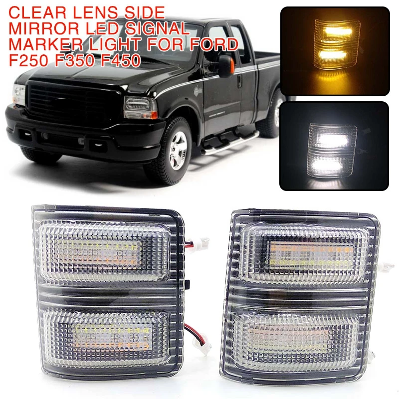 pcmos Clear Lens Side Mirror LED Signal Marker Light Fit For Ford F250 F350 F450 Super Duty Car Decorative Lamp Accessories 2020
pcmos Clear Lens Side Mirror LED Signal Marker Light Fit For Ford F250 F350 F450 Super Duty Car Decorative Lamp Accessories 2020