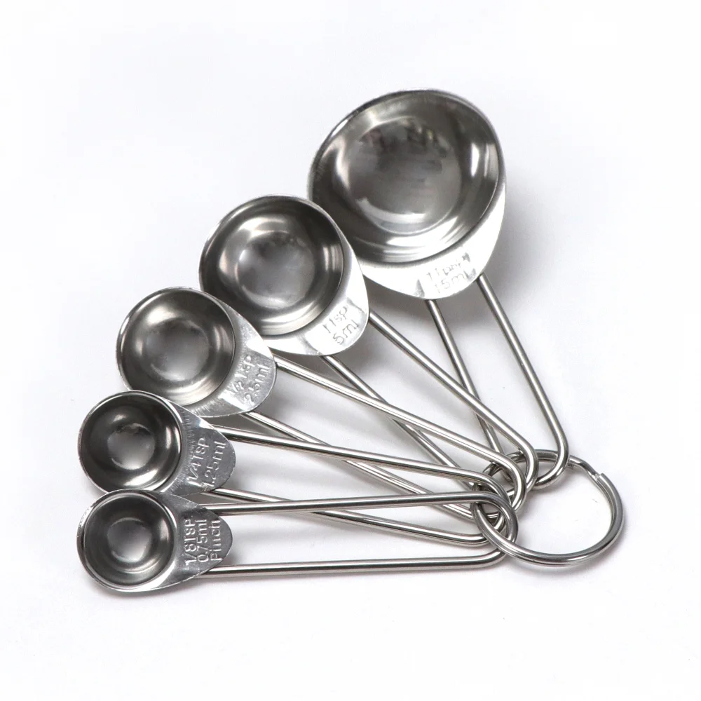 5pcs/ Set Multifunctional 430 Stainless Steel Measuring Spoons Cups Kitchen Tools Double Scale Small Tablespoon 5Sets/Lot
5pcs/ Set Multifunctional 430 Stainless Steel Measuring Spoons Cups Kitchen Tools Double Scale Small Tablespoon 5Sets/Lot