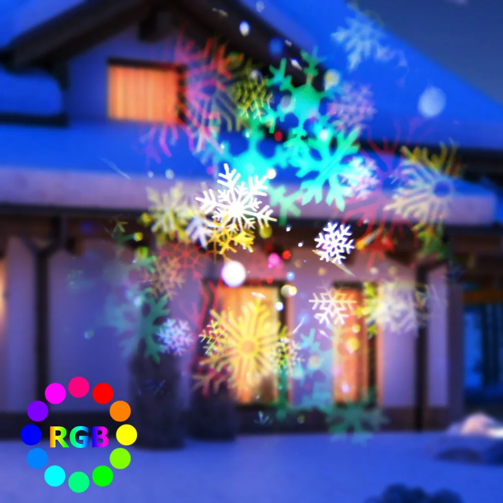LED Snowflake Projector Lights Christmas Projection Lamp Snow Spotlight for Holiday Party Home Garden New Year Decor 16 Pattern
LED Snowflake Projector Lights Christmas Projection Lamp Snow Spotlight for Holiday Party Home Garden New Year Decor 16 Pattern