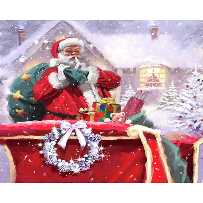 DIY Painting By Numbers Santa Claus Kit Oil Picture By Numbers Christmas Wall Art Painting on Canvas Home Decoration Gift
DIY Painting By Numbers Santa Claus Kit Oil Picture By Numbers Christmas Wall Art Painting on Canvas Home Decoration Gift
