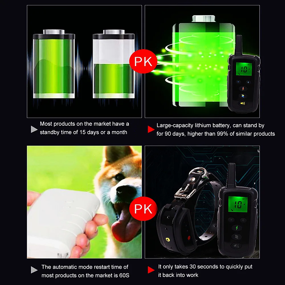 500M Remote Dog Training Collar Waterproof Stop Baking Device with Tone Vibrate Static Electric Collar No Barking Control Tool
500M Remote Dog Training Collar Waterproof Stop Baking Device with Tone Vibrate Static Electric Collar No Barking Control Tool