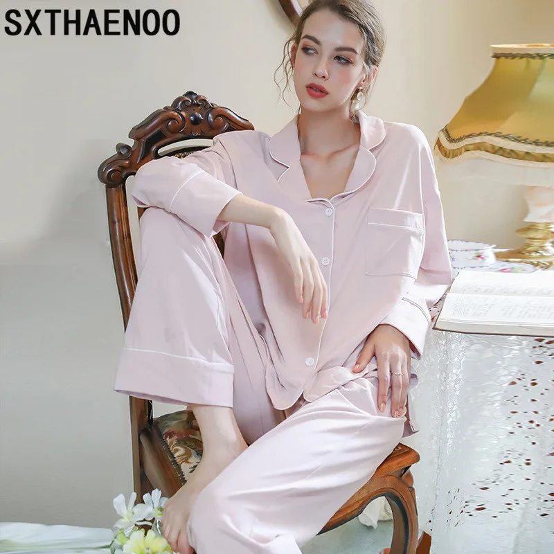 SXTHAENOO Милая домашняя одежда для женщин шифоновая Осенняя Длинная Элегантная пижама комплект пижама Сексуальная женская пижама женская
SXTHAENOO Милая домашняя одежда для женщин шифоновая Осенняя Длинная Элегантная пижама комплект пижама Сексуальная женская пижама женская