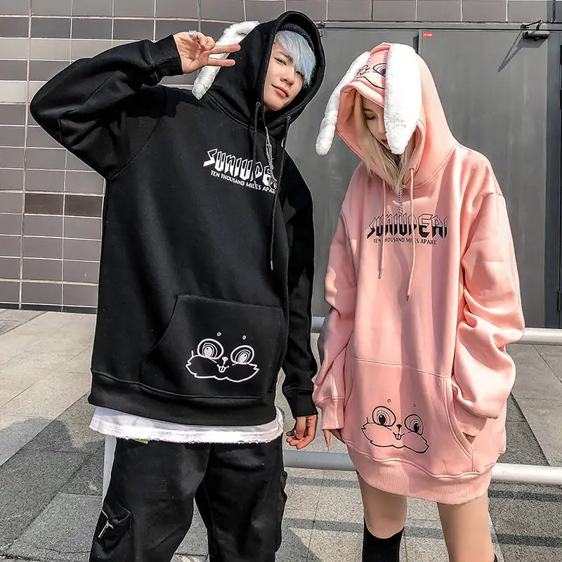 Couple Hoodie Autumn Animal Lovely Pullover Rabbit Ladies Hoodie Rabbit Bunny Ear Hoodies Sweatshirts Loose Long Preppy Coath
Couple Hoodie Autumn Animal Lovely Pullover Rabbit Ladies Hoodie Rabbit Bunny Ear Hoodies Sweatshirts Loose Long Preppy Coath