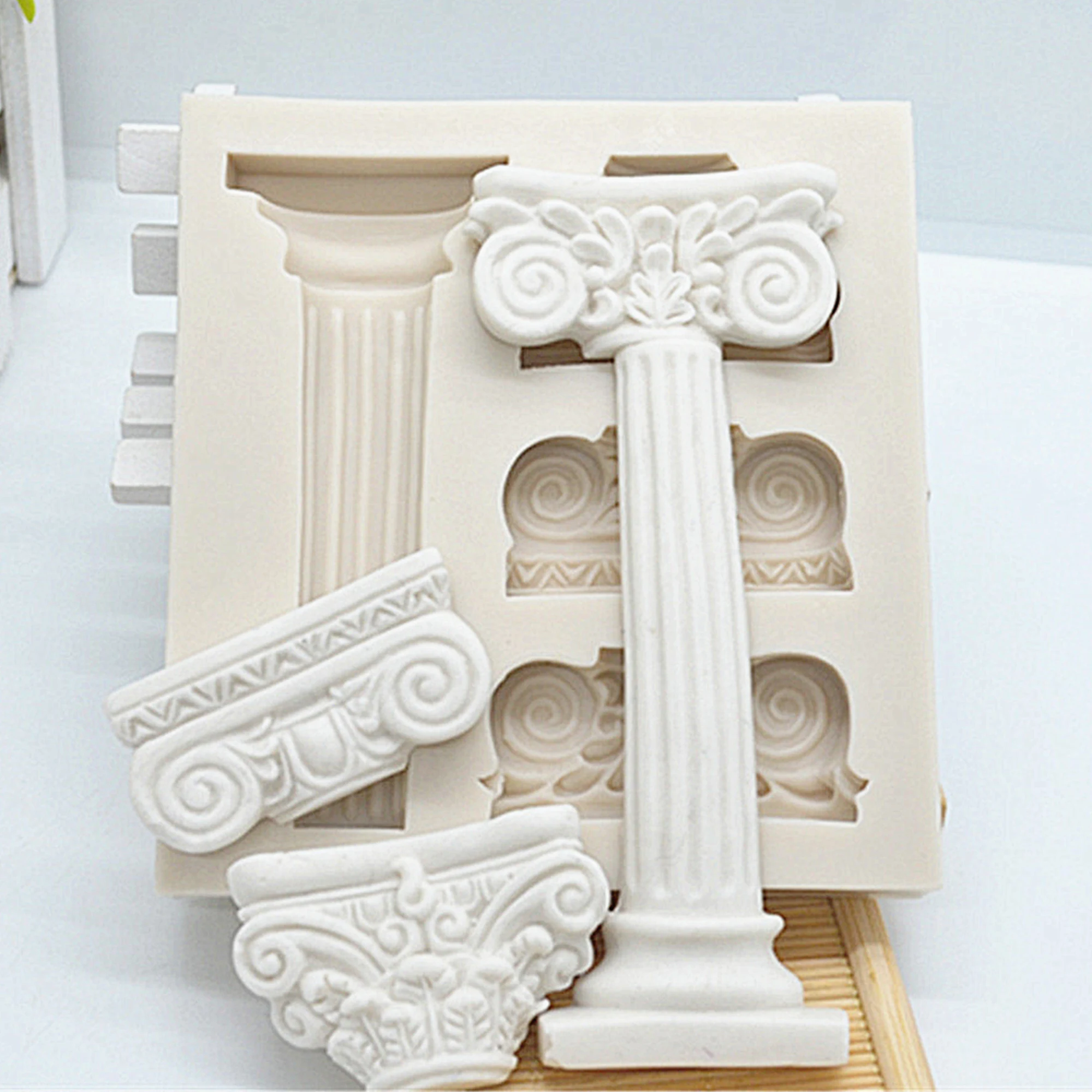 European Retro Roman Column Fondant Silicone Molds Cake Decorating Tools Chocolate Epoxy Mould Cake Decorate Tools M1147
European Retro Roman Column Fondant Silicone Molds Cake Decorating Tools Chocolate Epoxy Mould Cake Decorate Tools M1147