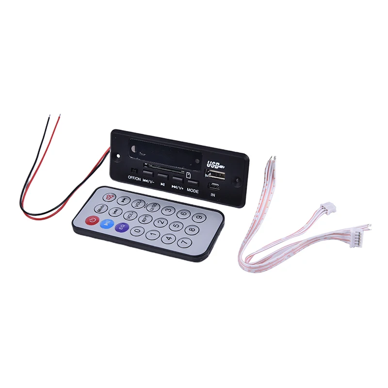 Bluetooth5.0 MP3 Decoding Board Module Wireless Car USB MP3 Player Remote TF Card Slot / USB / FM / Remote Decoding Board Module
Bluetooth5.0 MP3 Decoding Board Module Wireless Car USB MP3 Player Remote TF Card Slot / USB / FM / Remote Decoding Board Module