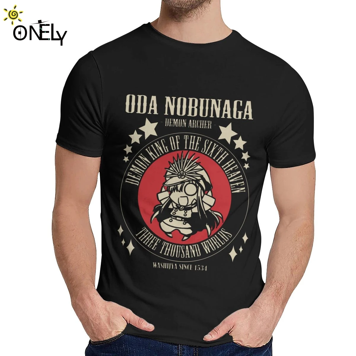 Футболка унисекс с коротким рукавом и круглым вырезом Oda Nobunaga Demon Archer|Мужские