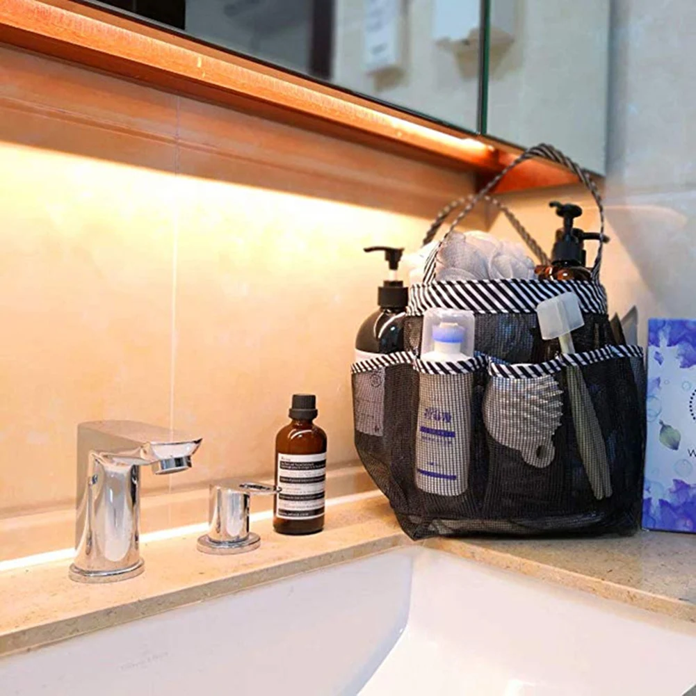 Portable Mesh Shower Caddy Quick Dry Shower Tote Hanging Bath Toiletry Organizer with 8 Pockets Bag Double Handles
Portable Mesh Shower Caddy Quick Dry Shower Tote Hanging Bath Toiletry Organizer with 8 Pockets Bag Double Handles