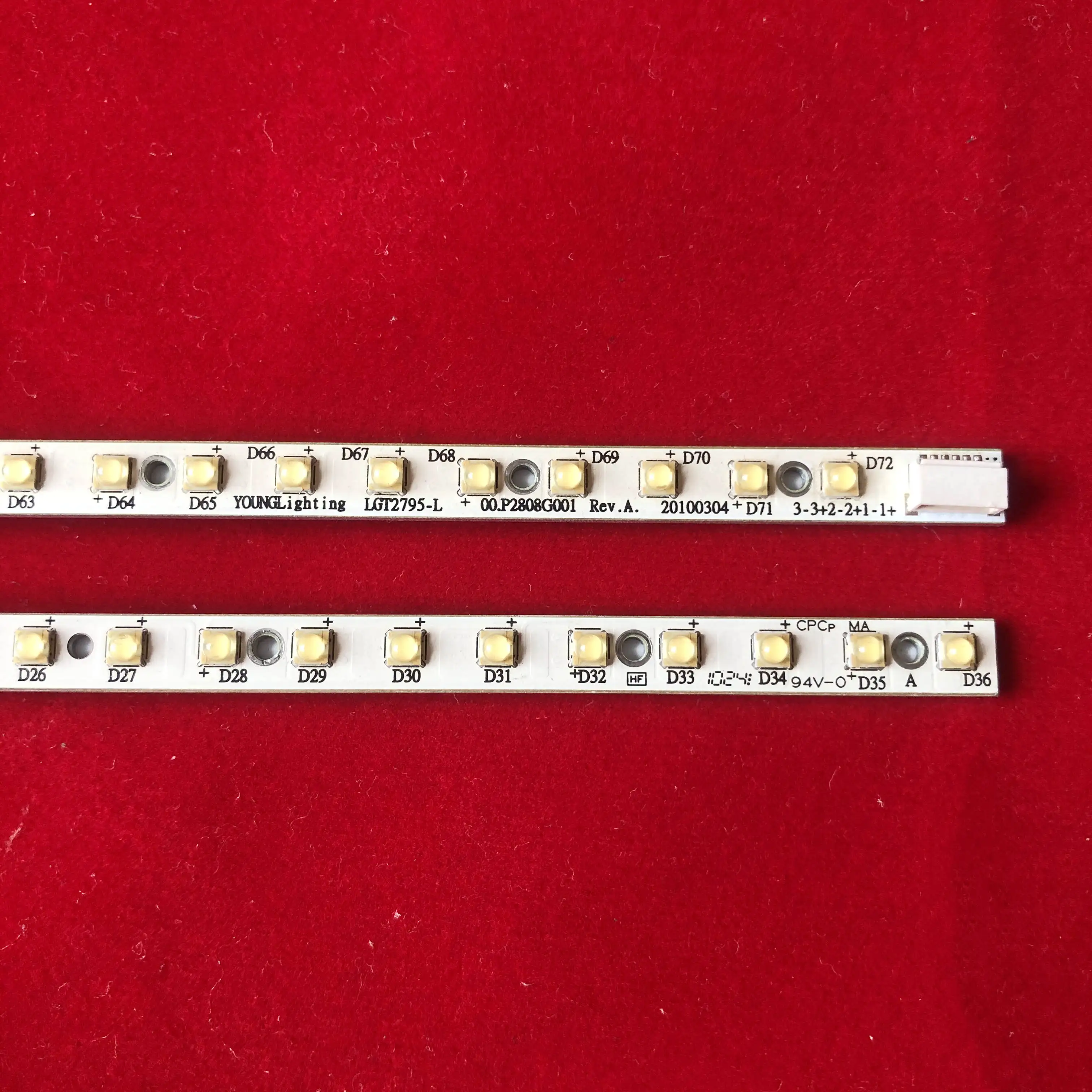 Светодиодная лента для подсветки 310 мм 10 шт. 36 светодиодов ЖК-дисплея 27 дюймов