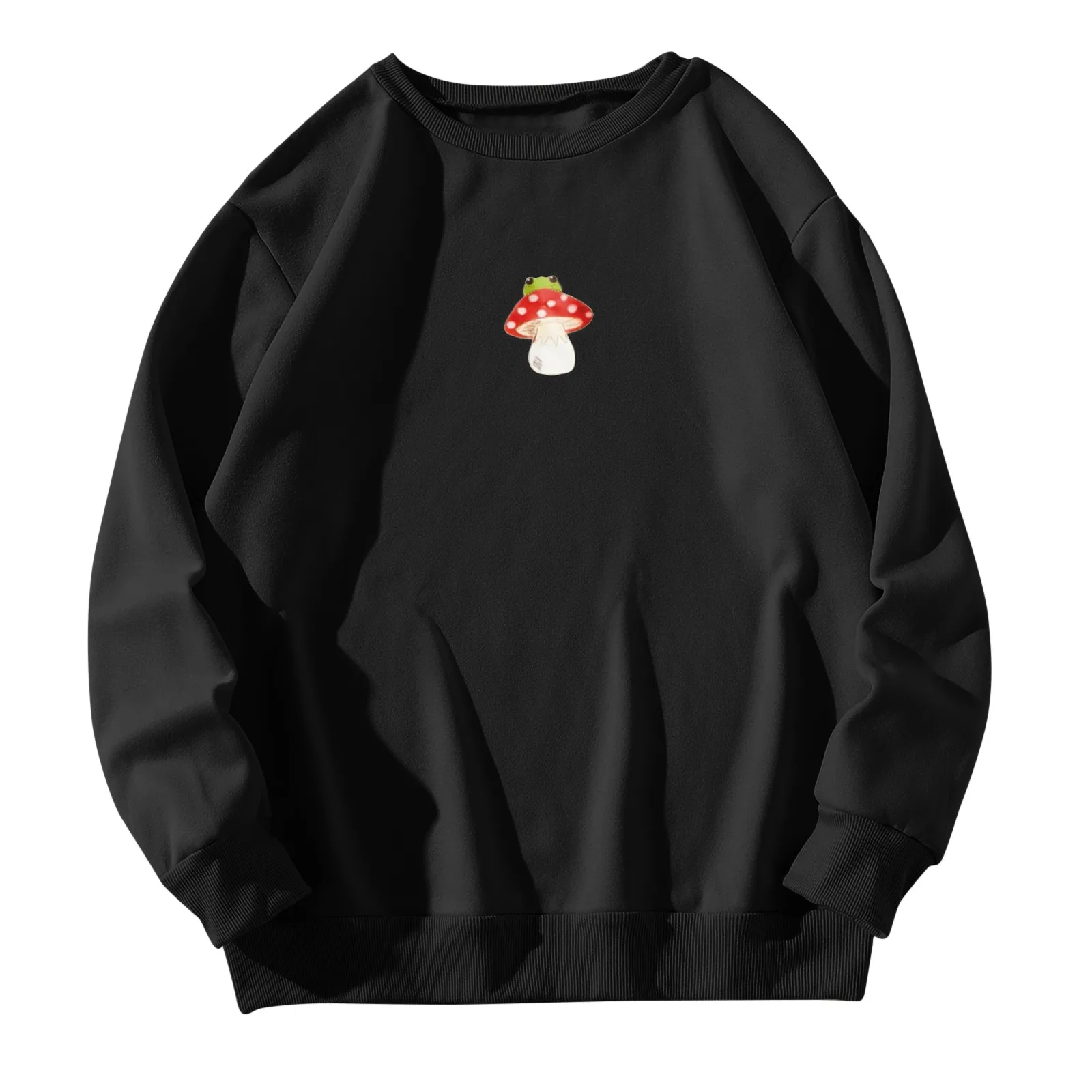 Women Fashion Multicolor Long Sleeve Mushroom Print Round Sweatshirts Casual Solid Color Loose Daily Basic Tops T Shirts
Women Fashion Multicolor Long Sleeve Mushroom Print Round Sweatshirts Casual Solid Color Loose Daily Basic Tops T Shirts