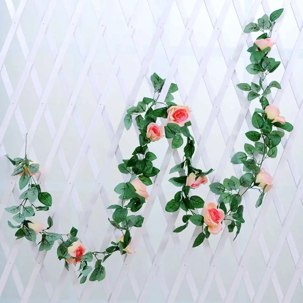 2 Pcs/Set 16 Heads Artificial Rose Flower Fake Silk Rose Flower With Leaf Garland Home Wedding Party Restaurant Decoration
2 Pcs/Set 16 Heads Artificial Rose Flower Fake Silk Rose Flower With Leaf Garland Home Wedding Party Restaurant Decoration