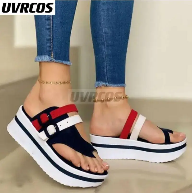 2022 Slippers Women Sandals Ladies Mixed Color Platform Peep Toe Beach Casual Flats Buckle Chunky Slides Outdoor Beach Shoes
2022 Slippers Women Sandals Ladies Mixed Color Platform Peep Toe Beach Casual Flats Buckle Chunky Slides Outdoor Beach Shoes