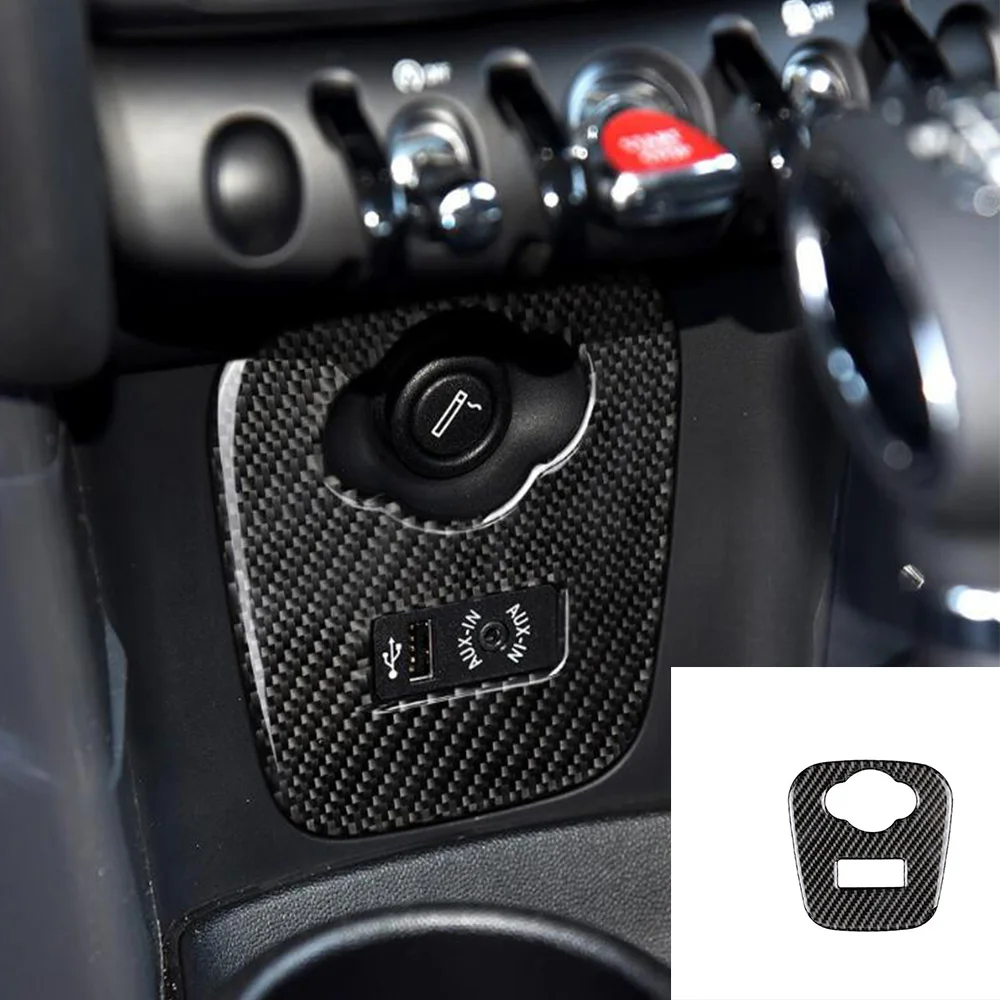 for BMW Mini Cooper F55 F56 F57 carbon fiber cigarette lighter cover decorative sticker car modification
for BMW Mini Cooper F55 F56 F57 carbon fiber cigarette lighter cover decorative sticker car modification